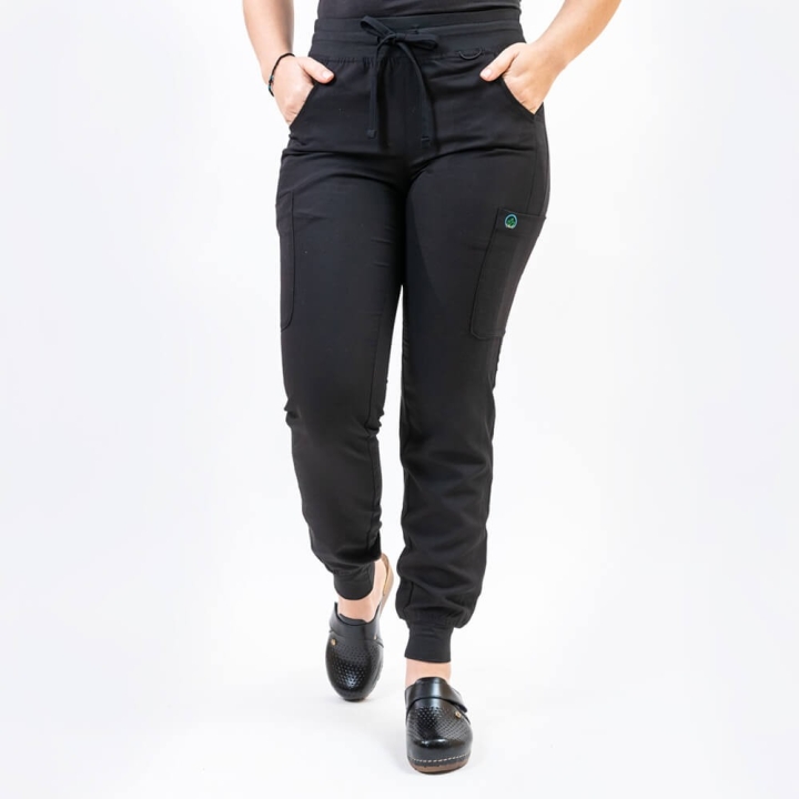 Costum medical Lotus Flex, stretch, verde hunter/negru, CVC-NP1 TS-SP4 - imagine 10