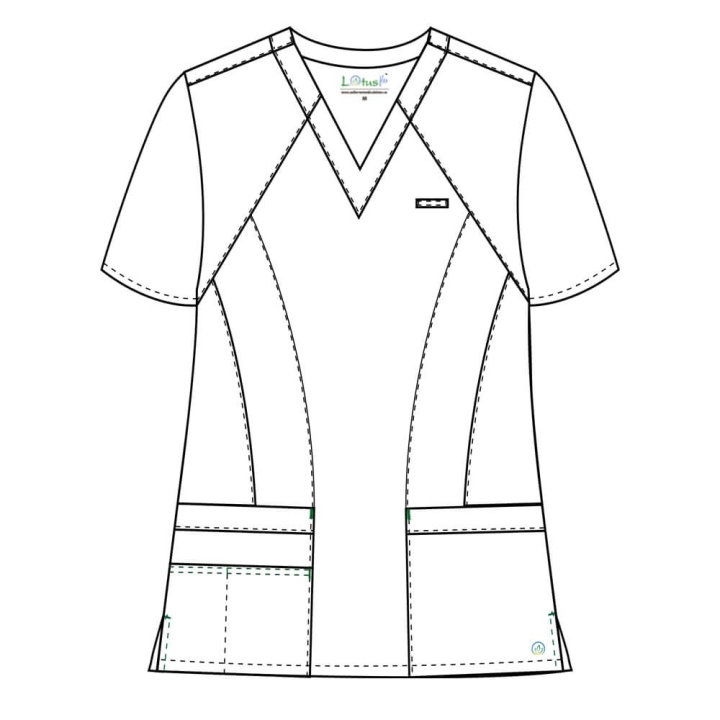 Costum medical Lotus Flex, stretch, mov deschis, CVC-NP4 CVC-SP2 - imagine 14