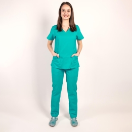 Costum medical Lotus Flex, stretch, sea frost, CVC-NP4 CVC-SP2