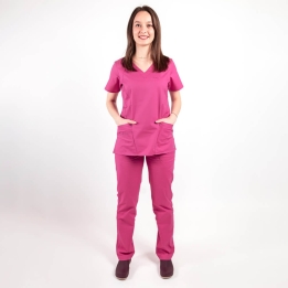 Costum medical Lotus Flex, stretch, fucsia, CVC-NP4 CVC-SP2