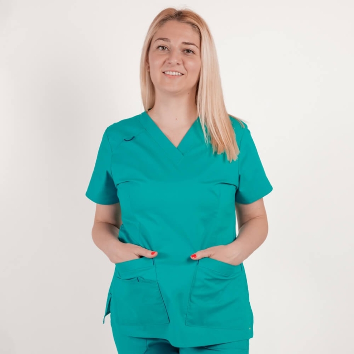 Costum medical Lotus Flex, stretch, aqua, CVC-NP1 CVC-SP2 - imagine 4