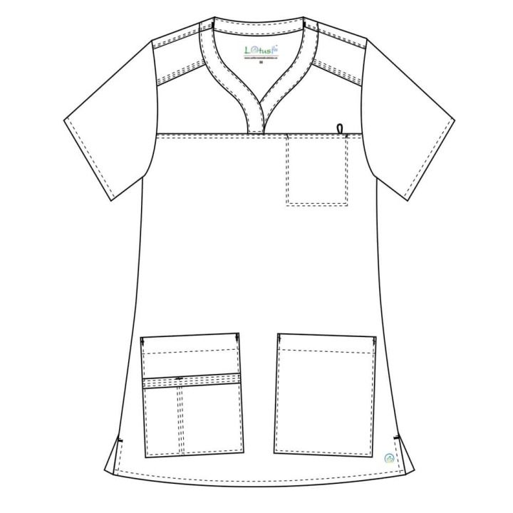 Costum medical Lotus Flex, stretch, visiniu, CVC-NP3 CVC-SP2 - imagine 15