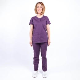 Costum medical Lotus Flex, stretch, visiniu, CVC-NP3 CVC-SP2