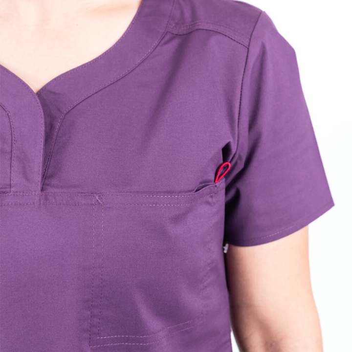Costum medical Lotus Flex, stretch, visiniu, CVC-NP3 CVC-SP2 - imagine 8