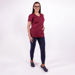 Costum medical Lotus Flex, stretch, visiniu/bleumarin, TRS-NP13 TS-SP4