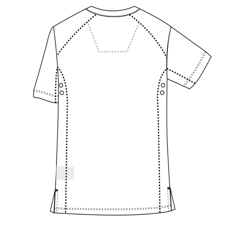 Bluza medicala Lotus Flex, stretch, albastru royal, TS-NP9 - imagine 7