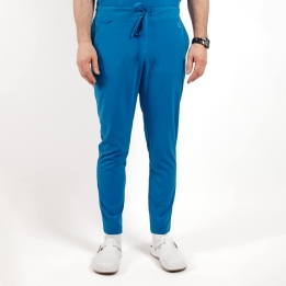 Pantaloni medicali Lotus Flex, stretch, cu snur, albastru royal, TS-SP9