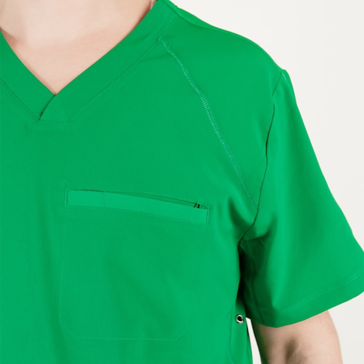 Bluza medicala Lotus Flex, stretch, verde chirurgical inchis, TS-NP9 - imagine 4