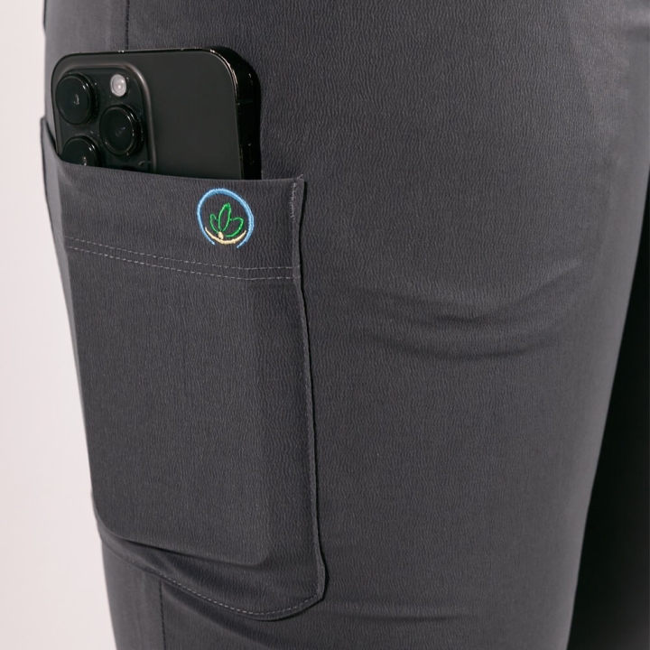 Pantaloni medicali Lotus Flex, stretch, cu snur, gri, TS-SP3 - imagine 10