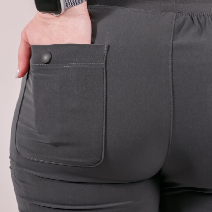 Pantaloni medicali Lotus Flex, stretch, cu snur, gri, TS-SP3 - imagine 11