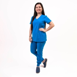 Costum medical Lotus Flex, stretch, albastru royal, TS-NP8 TS-SP4
