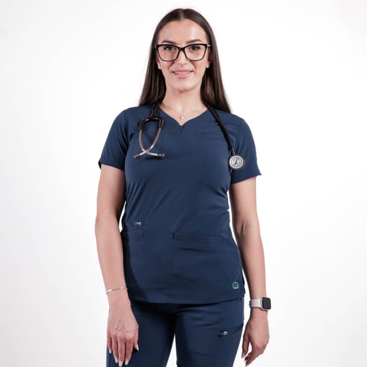 Costum medical Lotus Flex, stretch, bleumarin, TS-NP10 TS-SP3 - imagine 2