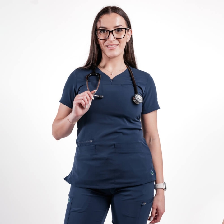 Costum medical Lotus Flex, stretch, bleumarin, TS-NP10 TS-SP3 - imagine 1