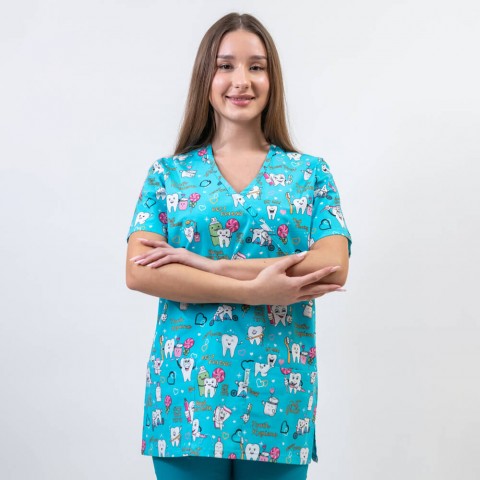 Bluza medicala imprimata...