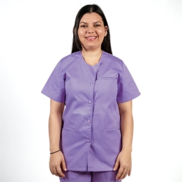 Bluza asimetrica cu capse Lotus 2, mov