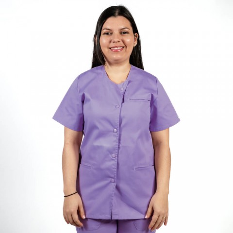 Bluza asimetrica cu capse...