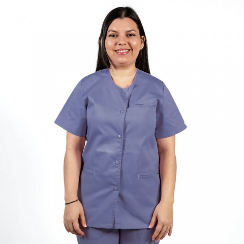 Bluza asimetrica cu capse...