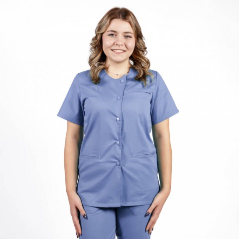 Bluza asimetrica cu capse...