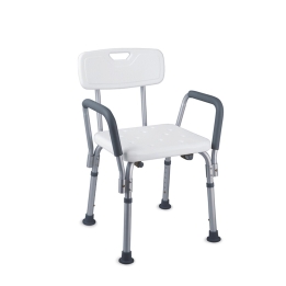 Scaun pentru baie cu spatar si manere, dreptunghiular - TBB7985L
