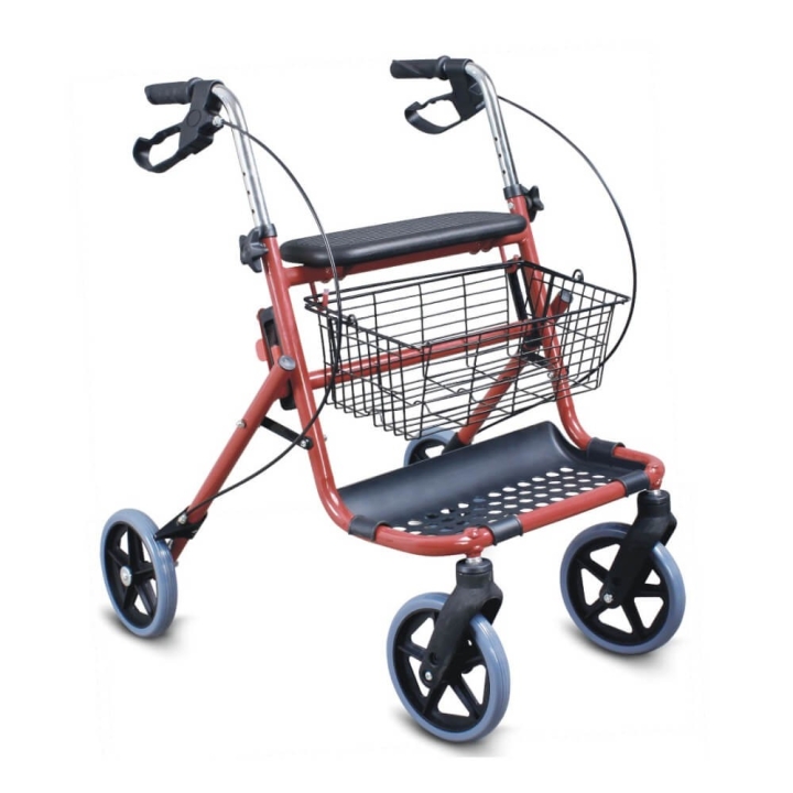 Rolator pliabil cu 4 roti, frana, scaun si cos - TWA914H-1 - imagine 1