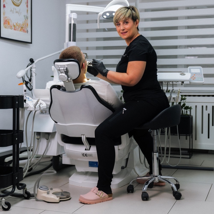 Saboti medicali, de dama, din piele, cu bareta, Leon 6000 Bakkar, roz mat - imagine 6