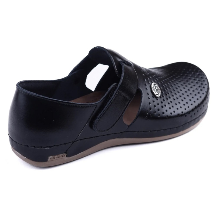 Saboti medicali, de dama, din piele, negru, Leon 959 - imagine 2