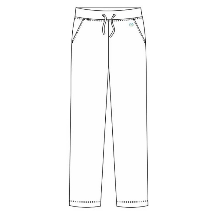 Pantaloni medicali Lotus Flex, stretch, cu snur, aqua, TRS-SP9 - imagine 4
