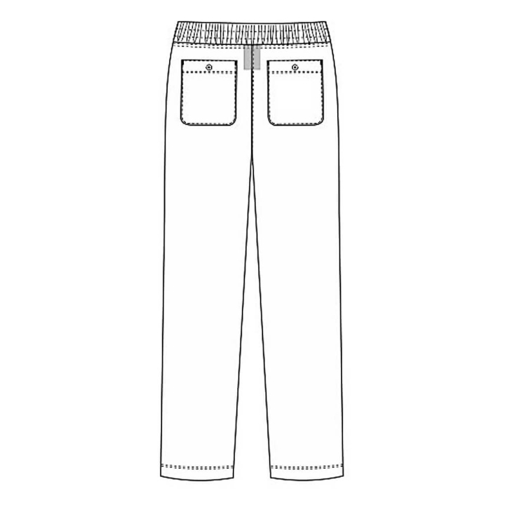 Pantaloni medicali Lotus Flex, stretch, cu snur, visiniu, TRS-SP9 - imagine 7