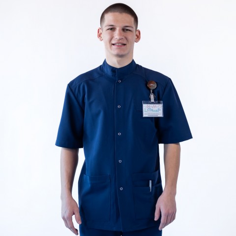 Bluza medicala cu capse,...