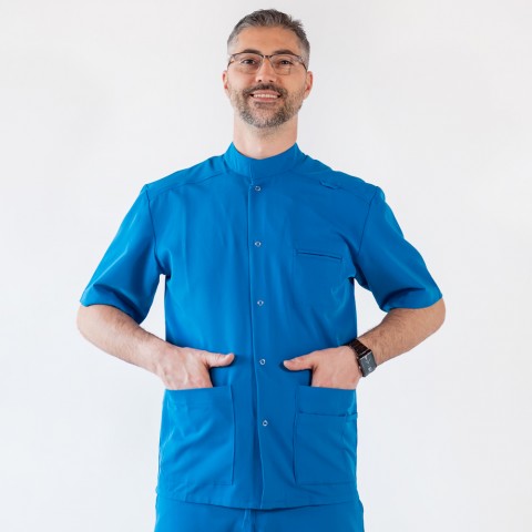 Bluza medicala cu capse,...