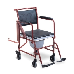 Scaun WC cu roti si maner rabatabil in jos - FS692