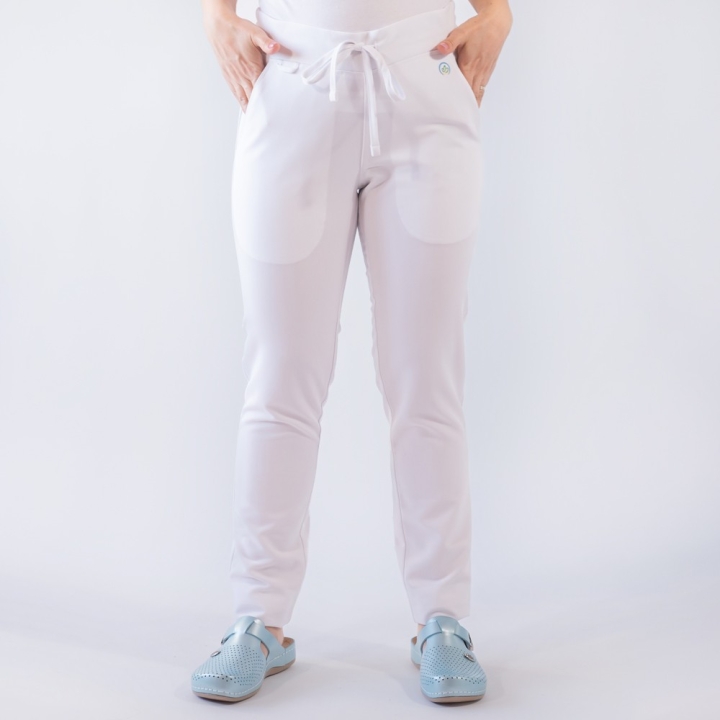 Costum medical Lotus Flex, stretch, alb, TRS-NP24 TRS-SP9 - imagine 7