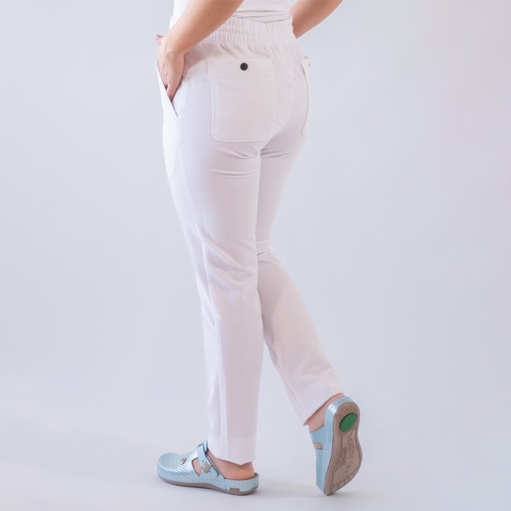 Costum medical Lotus Flex, stretch, alb, TRS-NP24 TRS-SP9 - imagine 9