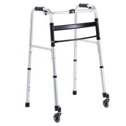 Cadru de mers pliabil, 2 roti mobile fata, spate fix - RP734