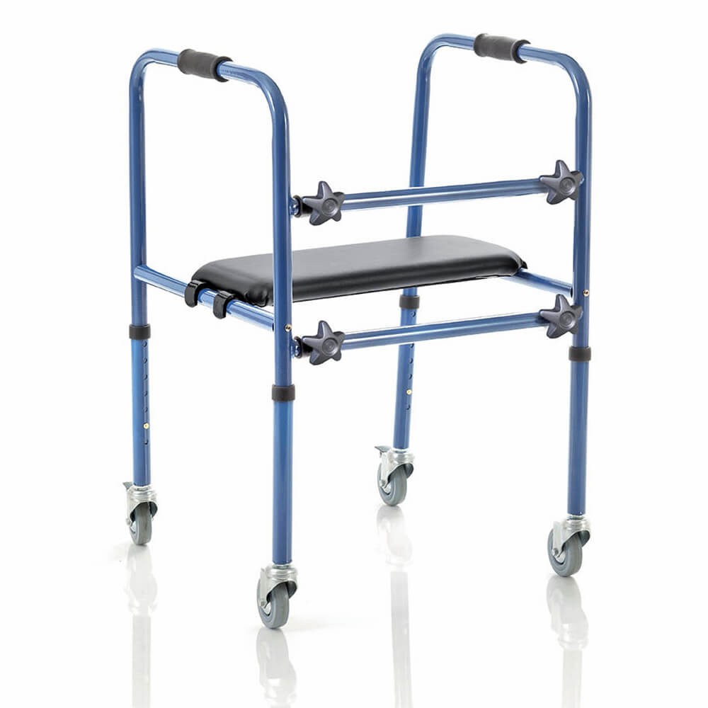 Cadru de mers demontabil cu roti si scaun - RP748