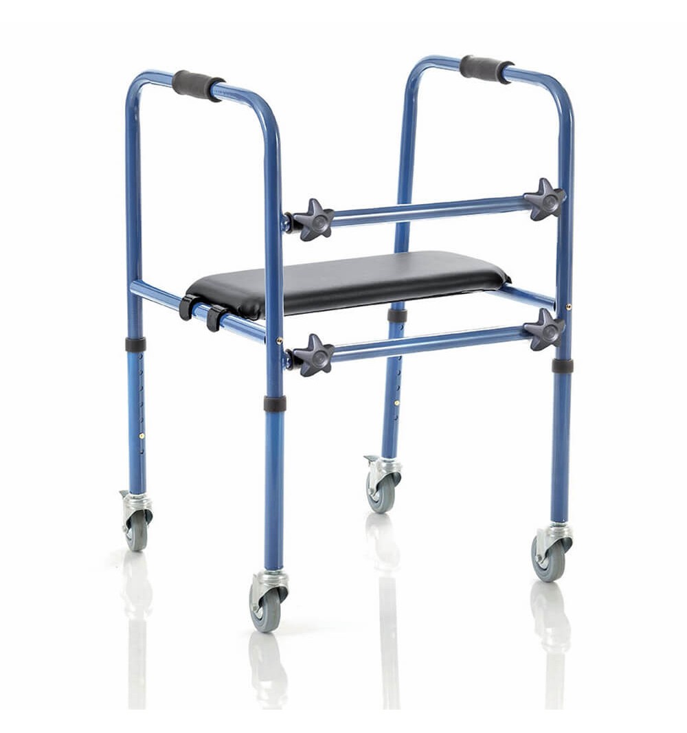 Cadru de mers demontabil cu roti si scaun - RP748