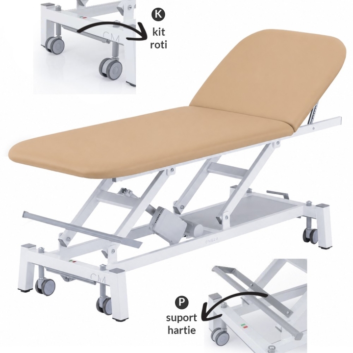 Canapea de examinare electrica, cu scaun inclus - 3020KP - imagine 2