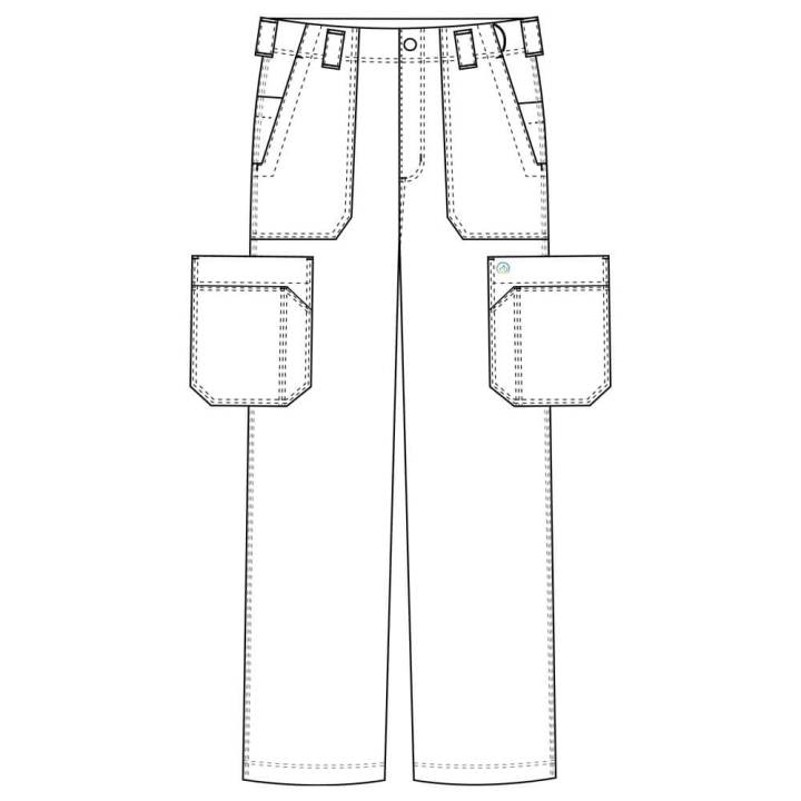 Pantaloni medicali Lotus Flex, stretch, pentru barbati, negru, TS-KH2 - imagine 5