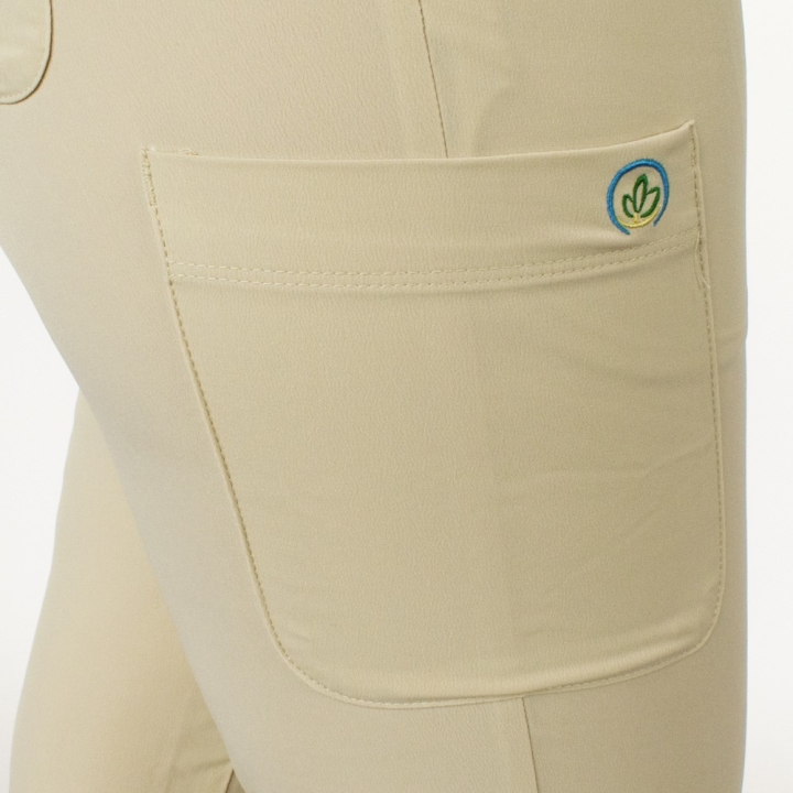 Pantaloni medicali Lotus Flex, stretch, cu snur, bej, RTS-SP3 - imagine 5