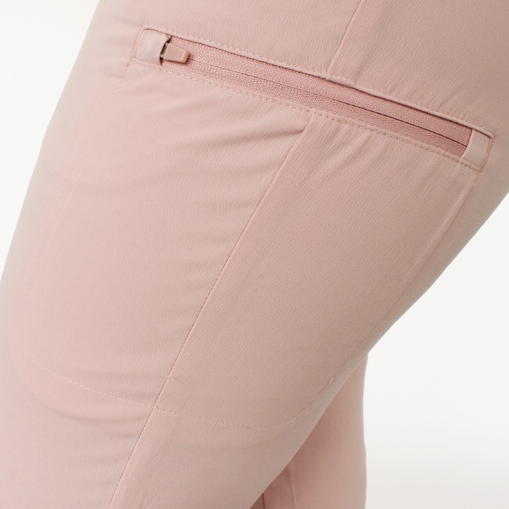 Pantaloni medicali Lotus Flex, stretch, cu snur, roz prafuit, RTS-SP3 - imagine 6
