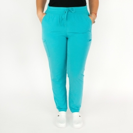 Pantaloni medicali Lotus Flex, stretch, cu snur, sea frost, RTS-SP3