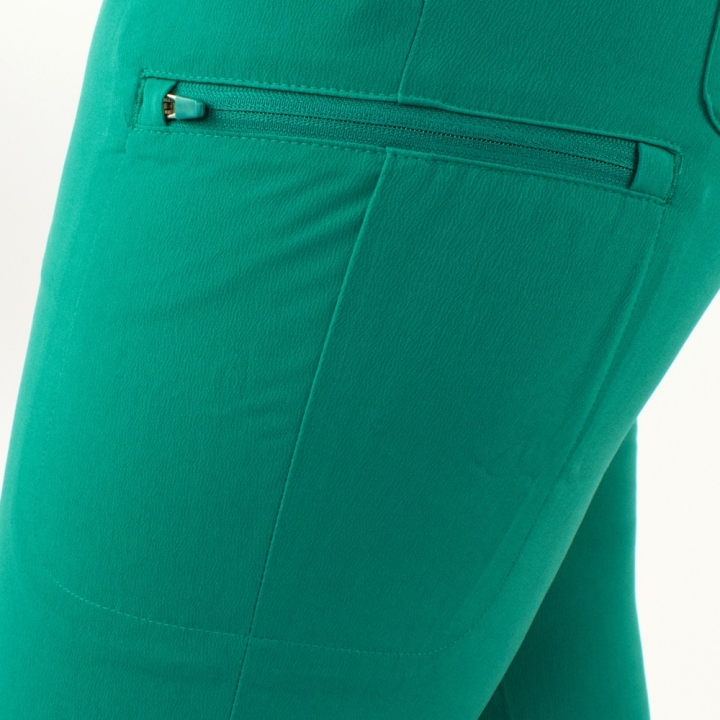 Pantaloni medicali Lotus Flex, stretch, cu snur, verde Hunter, RTS-SP3 - imagine 6