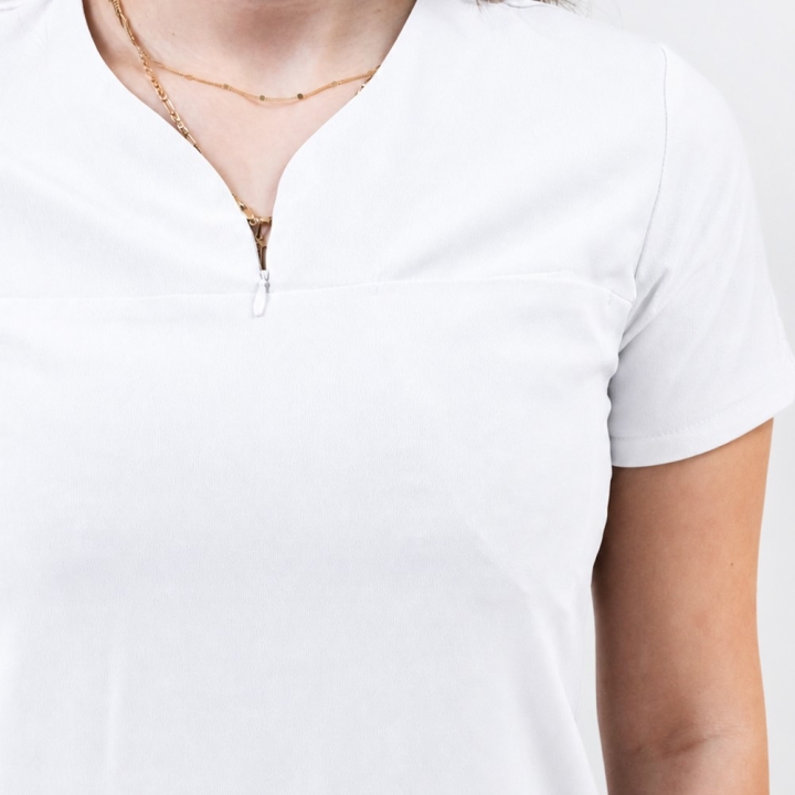 Bluza medicala Lotus Flex, stretch, alb, TS-NP10 - imagine 4
