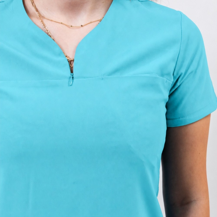 Bluza medicala Lotus Flex, stretch, sea frost, RTS-NP10 - imagine 4