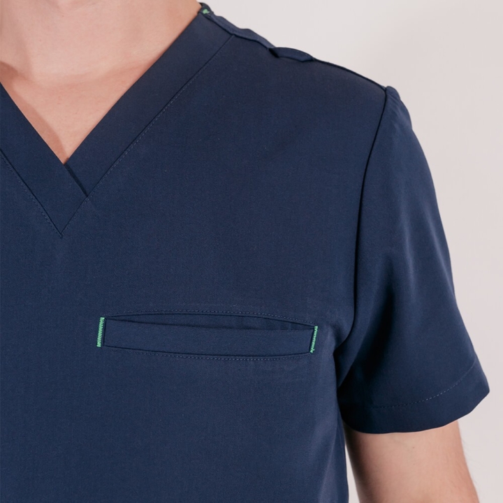 Bluza medicala Lotus Flex, stretch, bleumarin, TS-NP16 - imagine 5