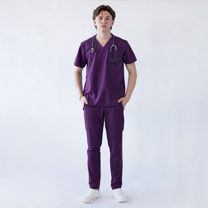 Costum medical Lotus Flex, stretch, wine, RTS-NP23 RTS-SP6 - imagine 1
