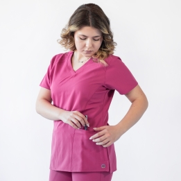 Bluza medicala Lotus Flex, stretch, fucsia orhidee, TS-NP24