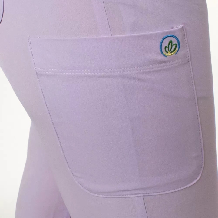 Pantaloni medicali Lotus Flex, stretch, cu snur, mov deschis, RTS-SP3 - imagine 5