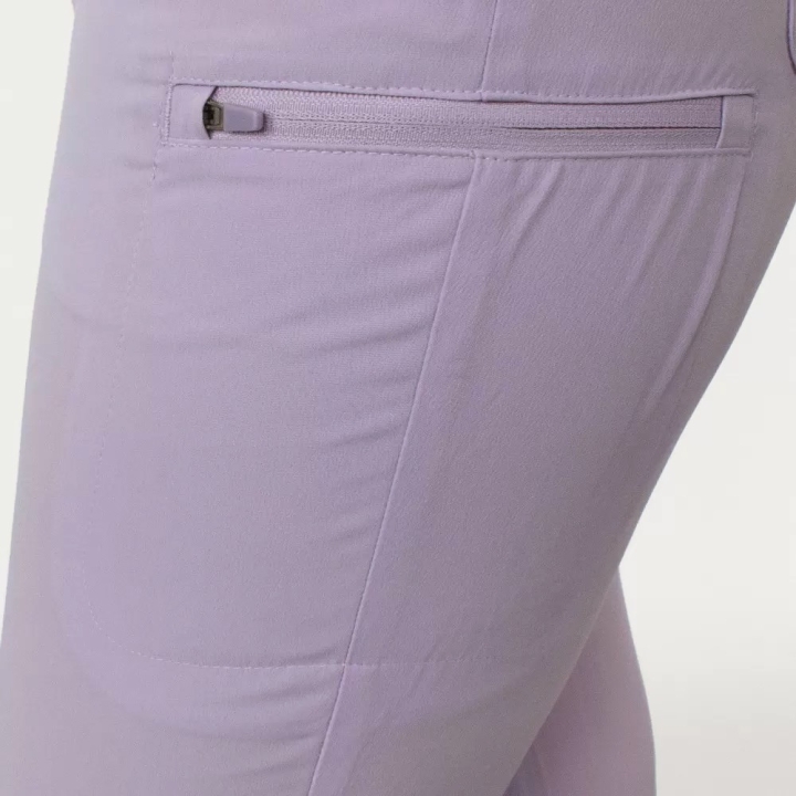 Pantaloni medicali Lotus Flex, stretch, cu snur, mov deschis, RTS-SP3 - imagine 6