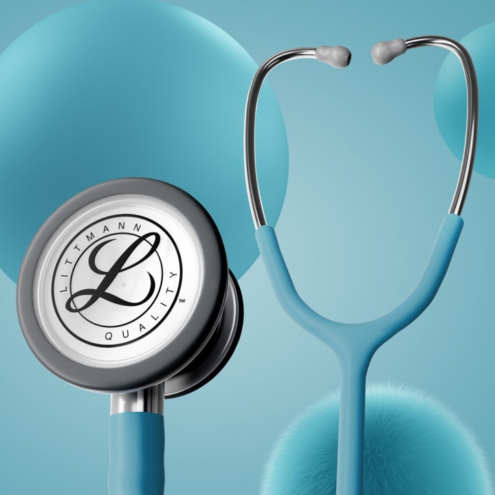 Stetoscop 3M™ Littmann® Classic III, Albastru marin, tub satinat, capsula inox (Marine Blue/Stainless/Satin Finish) - imagine 2